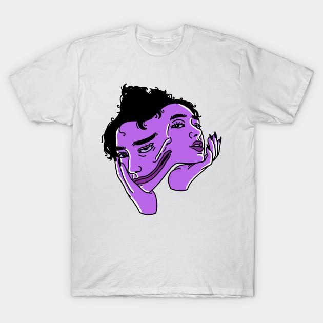 Trippy Face T-Shirt by drawingsbydarcy